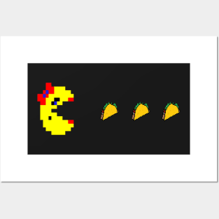 Ms. PAC-MAN Loves Tacos Posters and Art